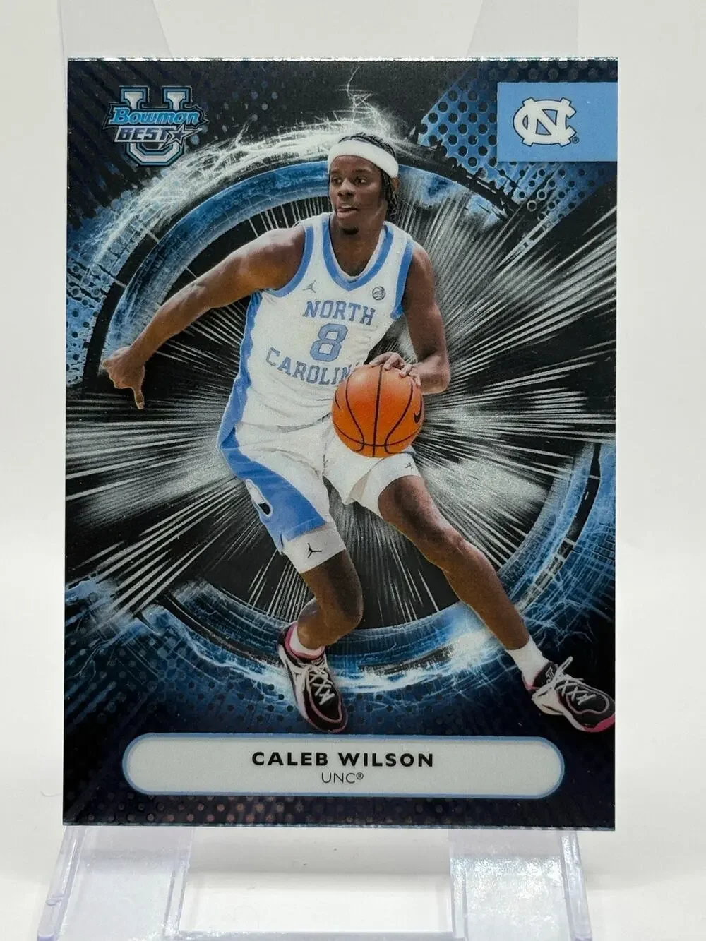 2025-26 Bowman Best University Caleb Wilson Base UNC Tar Heels Chicago Bulls